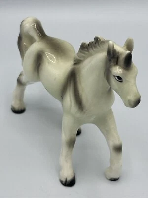 Vtg Japan Ceramic Porcelain White Horse Figurine 4" - Image 1 of 4