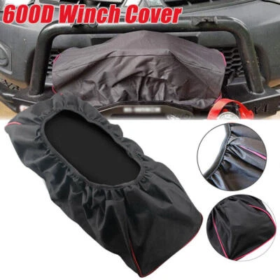 Waterproof Soft Winch Dust Cover Heavy Duty Cover fits 8500 to 17500 lbs Winch