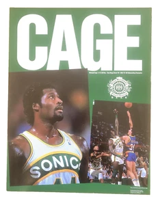 1989-90 Seattle Supersonics Poster MICHAEL CAGE - Vintage - Picture 1 of 2