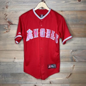 Majestic Los Angeles Angels Josh Hamilton #32 MLB Red Jersey Men’s Size Small - Picture 1 of 7
