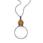 Magnifying Glass Pendant Necklace Fashion Sweater Chain Vintage Loupe Necklaces