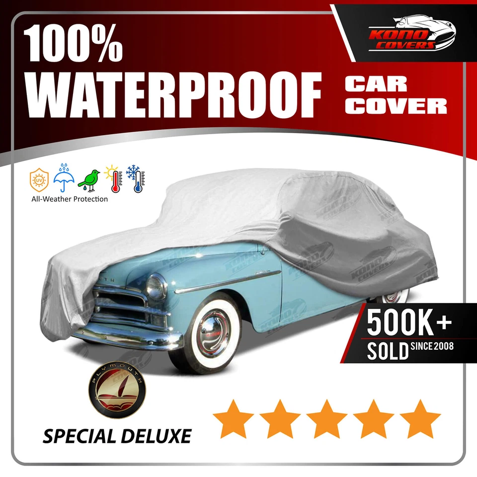FUNDA COCHE PLYMOUTH SPECIAL DELUXE 2 puertas 1946-1950 - 100% impermeable Foto 1 de 4