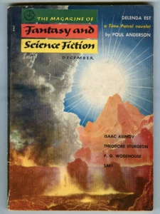 December 1955 Magazine of FANTASY & SCIENCE FICTION! Asimov! Anderson! Sturgeon! - Picture 1 of 3