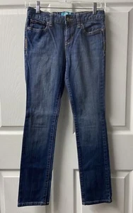 Old Navy Skinny Jeans Girls Size 12 Medium Wash Denim Adjustable Waist - Picture 1 of 7
