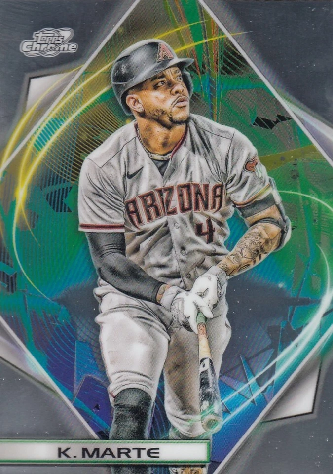 KETEL MARTE TOPPS CHROME COSMIC BASE ARIZONA DIAMONDBACKS #68 2022 22 - Image 1 of 1