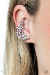 Paparazzi Schmuck Ohrringe - Prismatisch Panorama - Rosa - Ear Crawler - - Bild 1 von 4