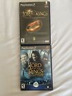 Playsation 2 Lord Of The Rings Two Towers And Fellowship Of The Rings With Manuals