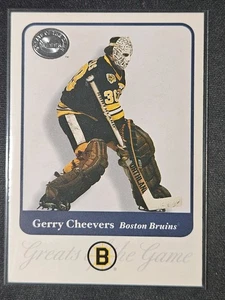 01-02 Fleer Gerry Cheevers Greats Of The Game 🚨🚨🚨 Boston Bruins  - Picture 1 of 2