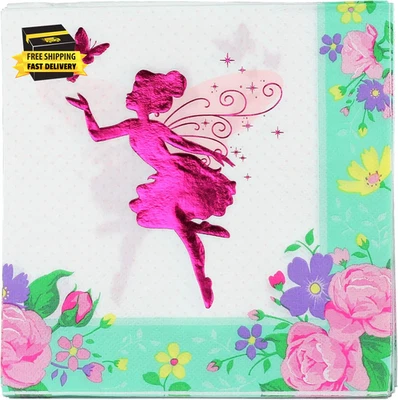 Servilletas de papel para cena, hada floral, 48 unidades ⭐️⭐️⭐️⭐️⭐️⭐️⭐️ Foto 1 de 4