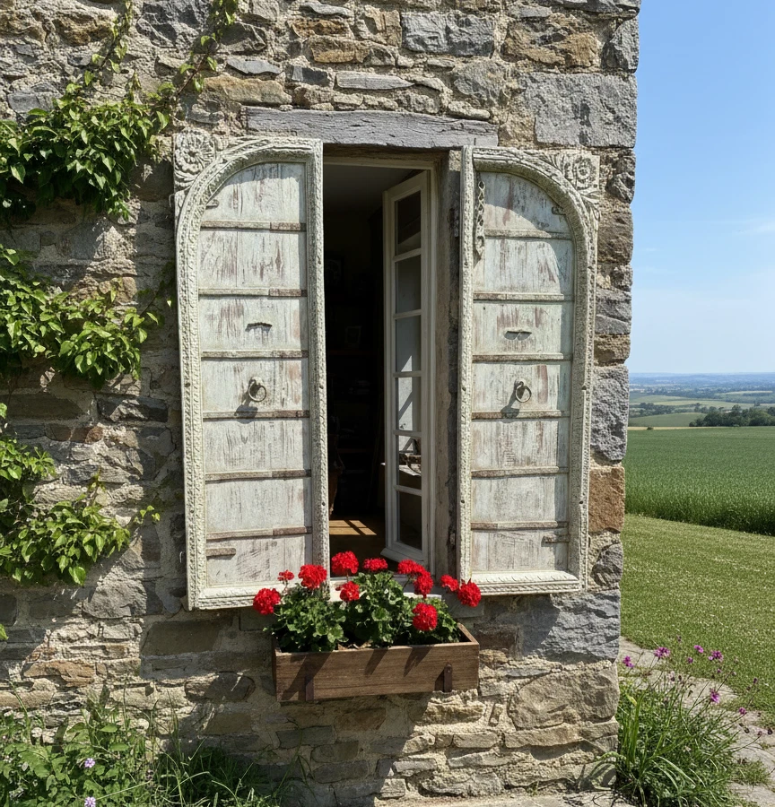 Antigua India PUERTA Jharokha ARQUED Persianas de Ventana Talladas Granja Decoración de Pared Foto 1 de 4