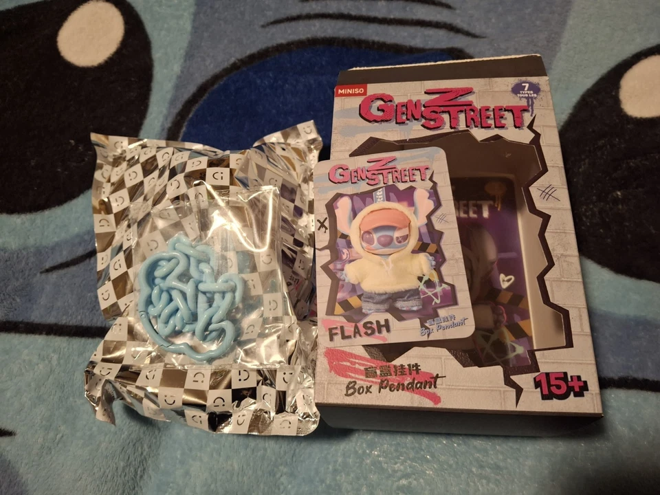 Miniso Stitch Gen Z Street Series Vinyl Plush Pendant Disney Blind Box