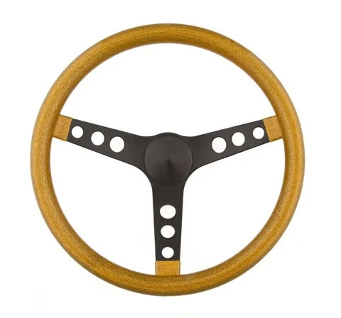 Volante Grant 8457 - Floco de metal - 13-1/2 pol - 3 raios - Metal dourado - Imagem 1 de 1