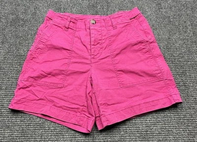 Cabi Shorts Womens 4 Pink Button Fly Utility Pockets Cotton Stretch Chino Casual - Image 1 of 4