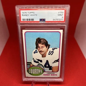 1976 Topps Randy White #158 Vintage Cowboys Graded Card Centered PSA 9 Mint - Picture 1 of 2