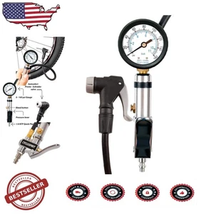 Manometro gonfiaggio pneumatici bici universale selezione automatica Presta Schrader - Foto 1 di 7