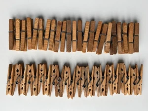 45 Wäscheklammern Holz 8 cm Holzklammern - Bild 1 von 2
