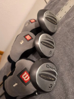 Juego de varillas flexibles Wilson Prestige Woods ⛳ (1W, 3W, 5W) (3 palos) para hombre Foto 1 de 4