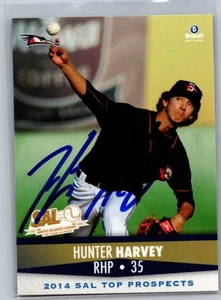 2014 SAL Top Prospects #35 Hunter Harvey AUTOGRAPHED/Signed Baltimore Orioles - Picture 1 of 2