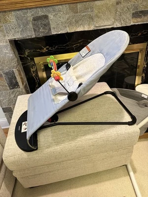 Baby Bjorn bouncer bundle with Toy Bar  - Light Blue Color- Bouncer  Chair - Image 1 of 4