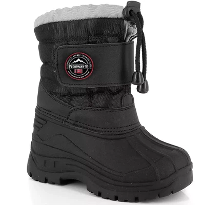 Geographical Norway Mady Niños Botas Zapatos invierno nieve Outdoor Boots negro - Imagen 1 de 4