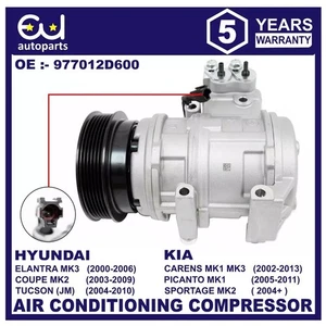 AIR CON AC COMPRESSOR PUMP FOR HYUNDAI TUCSON KIA SPORTAGE COUPE 1.1 1.6 1.8 2.0 - Picture 1 of 14