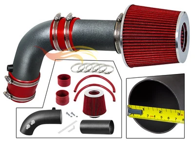 BCP RW RED For 2004-2007 Acura TSX Sedan 2.4L 4-Cyl Ram Air Intake Kit + Filter - Image 1 of 4