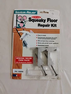 Squeak-Relief Squeaky Floor Home Repair Kit Twin Pack New Old Stock Vintage 1993 - Picture 1 of 3