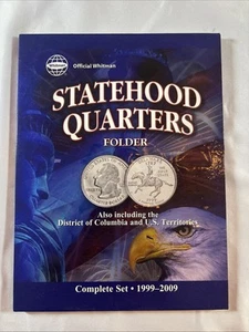 Whitman Coin Folder 8097 Statehood Quarters 1999-2009 Album / Book 25 cent - Picture 1 of 1