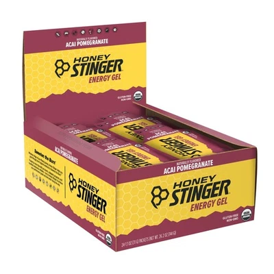 Gel energético orgánico Honey Stinger, granada de acai, nutrición deportiva, 1. Onza Foto 1 de 4