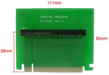 pci express x16 starr riserkarte. extender. adapter. btx desktop pci-e riser card