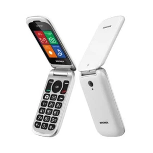 BRONDI STONE+ - TELEFONO CELLULARE SENIOR DUAL SIM DISPLAY 2.4" WHITE - Picture 1 of 1