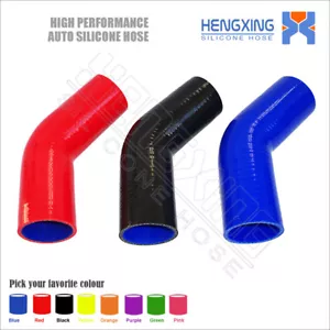 Manguera acoplador de silicona de codo de 45 grados turbo intercooler tubo de radiador tubo - Imagen 1 de 10