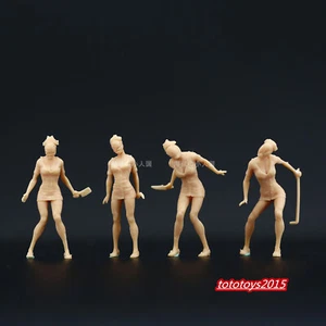 4 Stck. 1/87 Zombie Krankenschwester Szene Miniaturen Puppe Figuren für Autos Fahrzeug Modell Spielzeug - Bild 1 von 3