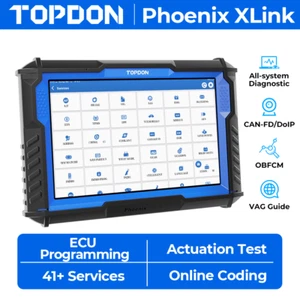 TOPDON Phoenix XLink Scan Tool BBA Reprogramming Scanner Online Coding 41+ Reset - Picture 1 of 19