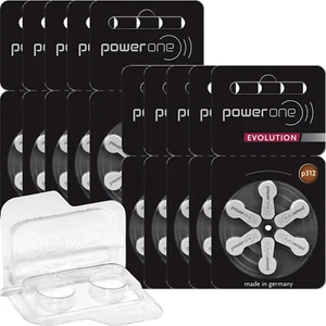 60 Power One Evolution P312 Hörgerätebatterien m. Aufbewahrungsbox 10x 6er-Pack - Bild 1 von 3