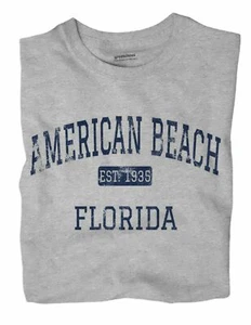 American Beach Florida FL T-Shirt EST - Picture 1 of 6