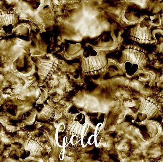 Reaper черепа золото виниловая упаковка воздуха выпуск матовый отделка 12 «x 12» - Изображение 1 из 1