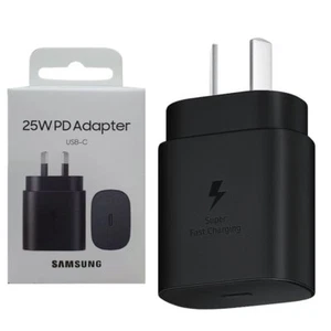 Genuine Official Samsung 25W Super Fast PD USB Type C Wall Charger Plug Adapter - Picture 1 of 7