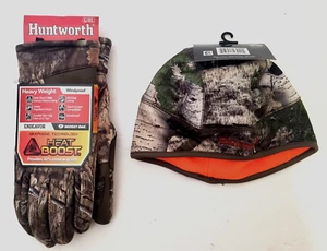 Huntworth Men's Victor Heavyweight Reversible Victor One Size Hat & Gloves XL - Picture 1 of 9