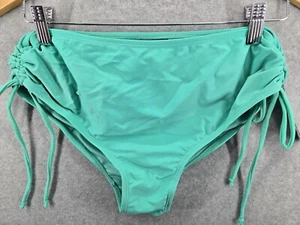 Caribbean Joe Bikini Bottom Sz 12 High Waist Swimwear Seafoam Mint Green Blue - Picture 1 of 5