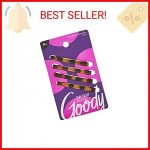 Pinzas para pasadores de pelo Goody - 4 unidades, falso agravio - a prueba de deslizamiento y bloqueo - - Imagen 1 de 2