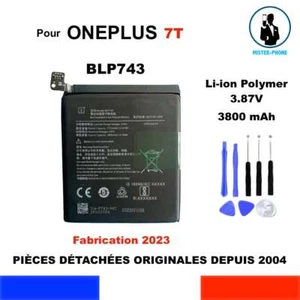 BATTERIE REMPLACEMENT OEM BLP743 1+ ONEPLUS 7T CAPACITE ORIGINALE 3800mAh - Photo 1 sur 10