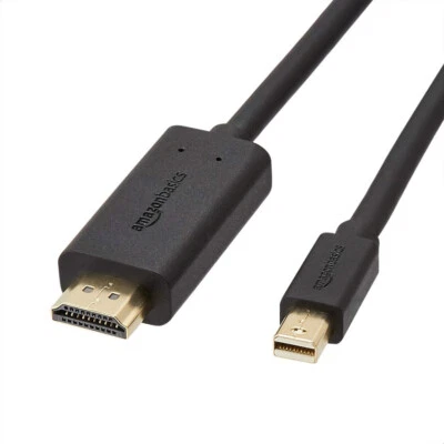 Amazon Basics Mini DisplayPort auf HDMI Kabel, mit vergoldeten Anschlüssen 1,8m - Bild 1 von 3