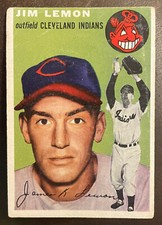 1954 Topps #103 Jim Lemon RC Rookie Card Cleveland Indians