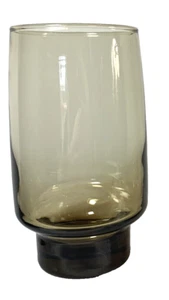 NEW Vintage Libbey Tawny Accent Smoky Brown 12 oz. Beverage Glasses Set of 4 - Picture 1 of 7