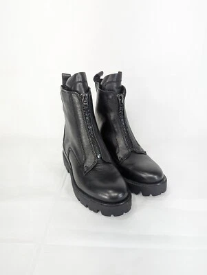 DKNY Women's Sasha Black Leather Round toe Chunky Chelsea Boots 6 - Image 1 of 4