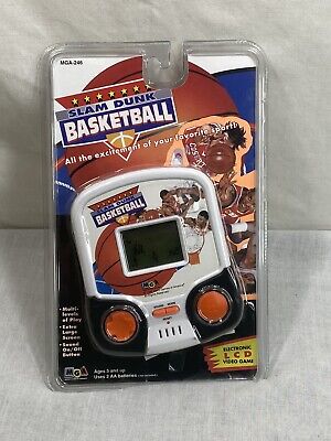 Slam Dunk Basketball Electronic Handheld Game 1995 Vintage MGA Video Game