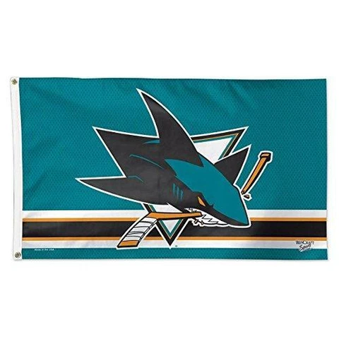 WinCraft NHL San Jose Sharks Deluxe Flag, 3' x 5' Cover