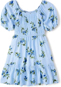 Girls' Short Sleeve Smocked Summer Dresses - Picture 1 of 29