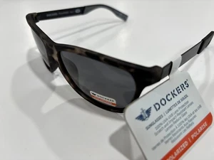 DOCKERS Polarized Sunglasses Black Tortoise 10265131 New! w/Free Pouch - Picture 1 of 4